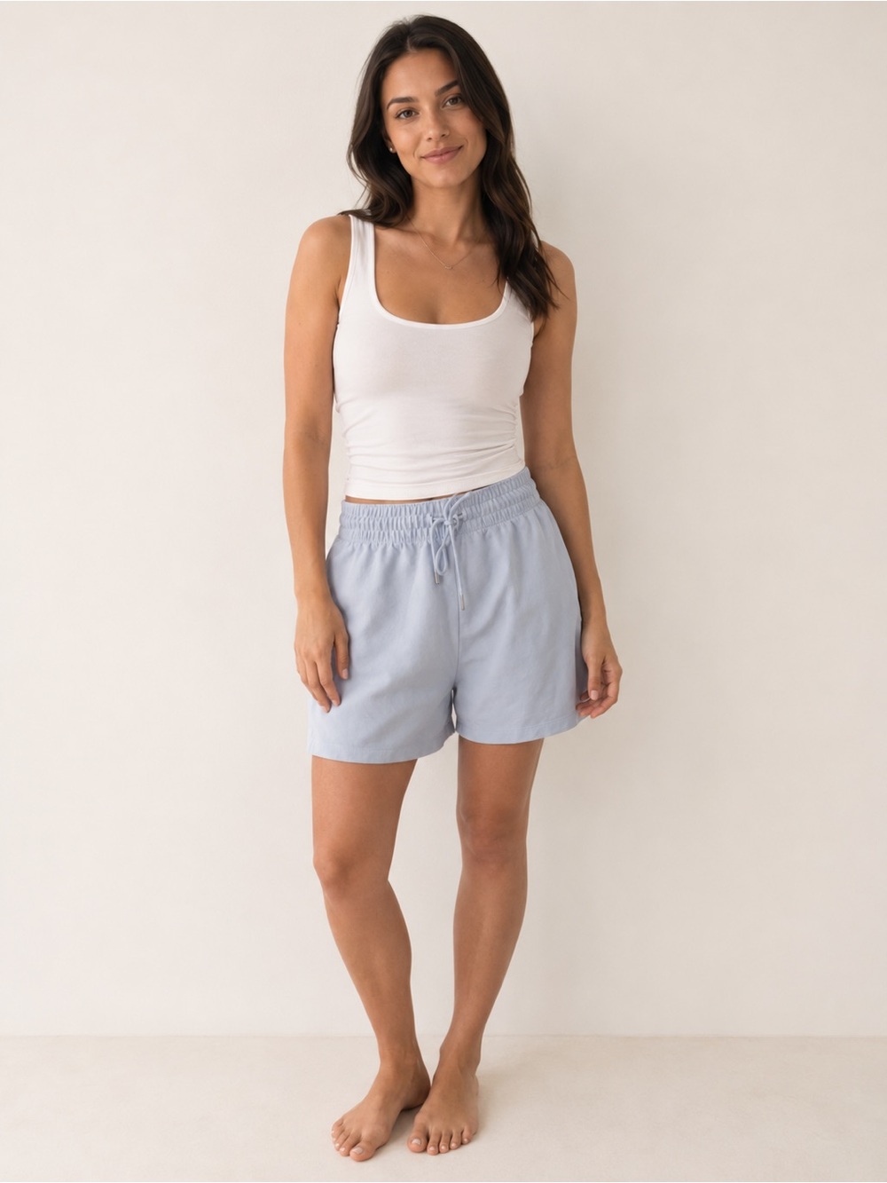 Women’s H&M light powder blue lounge/athletic shorts – size Small / oversize fit